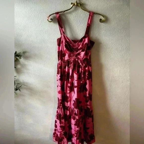 Ruched Front Midi Dress - Picture 3 of 9